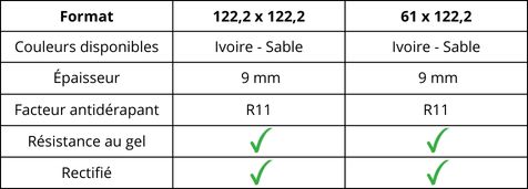 caracteristiques carreaux effet pierre ligne eterea